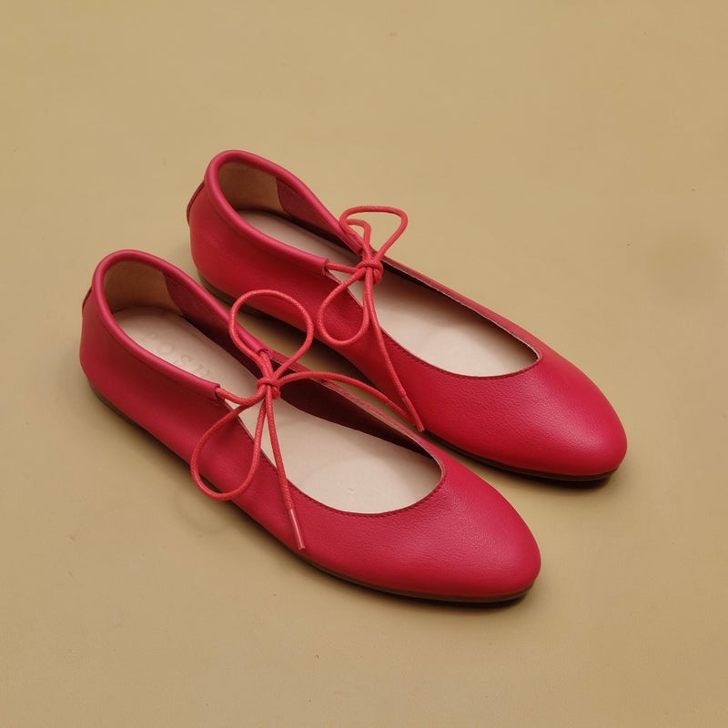 Gianna in Cherry Red Genuine Leather (Pre-Order)