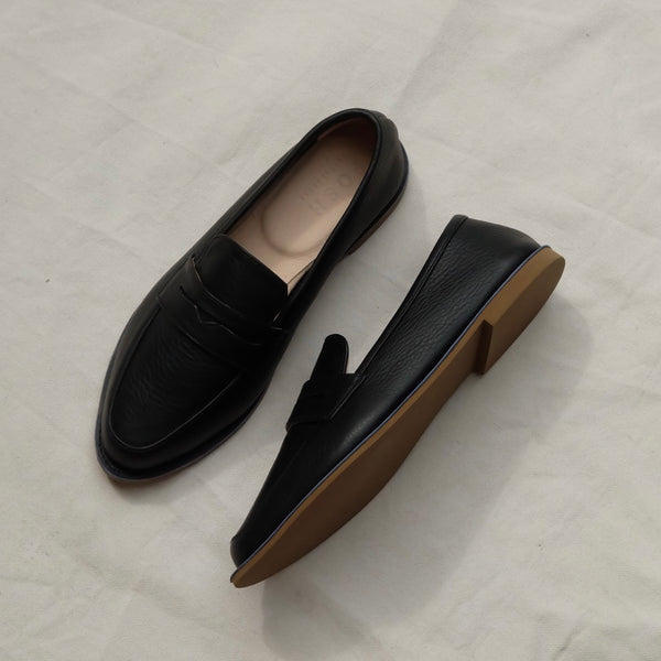 The Penny Loafer 2.0 in Black Leather