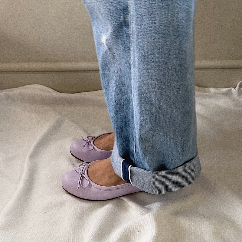 Prima in Lilac Leather (On-hand)