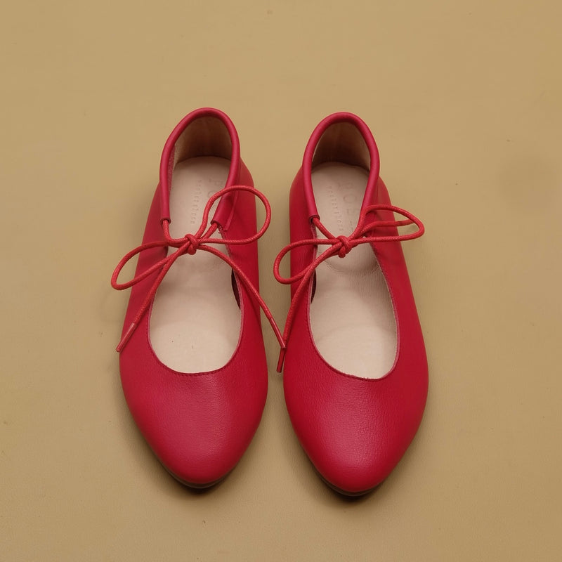 Gianna in Cherry Red Genuine Leather (Pre-Order)