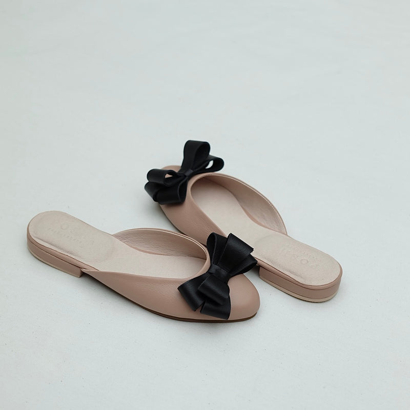 Mia with Bow in Peach Nude & Black (Pre-Order)