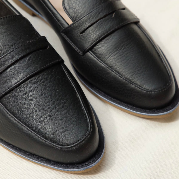 The Penny Loafer 2.0 in Black Leather