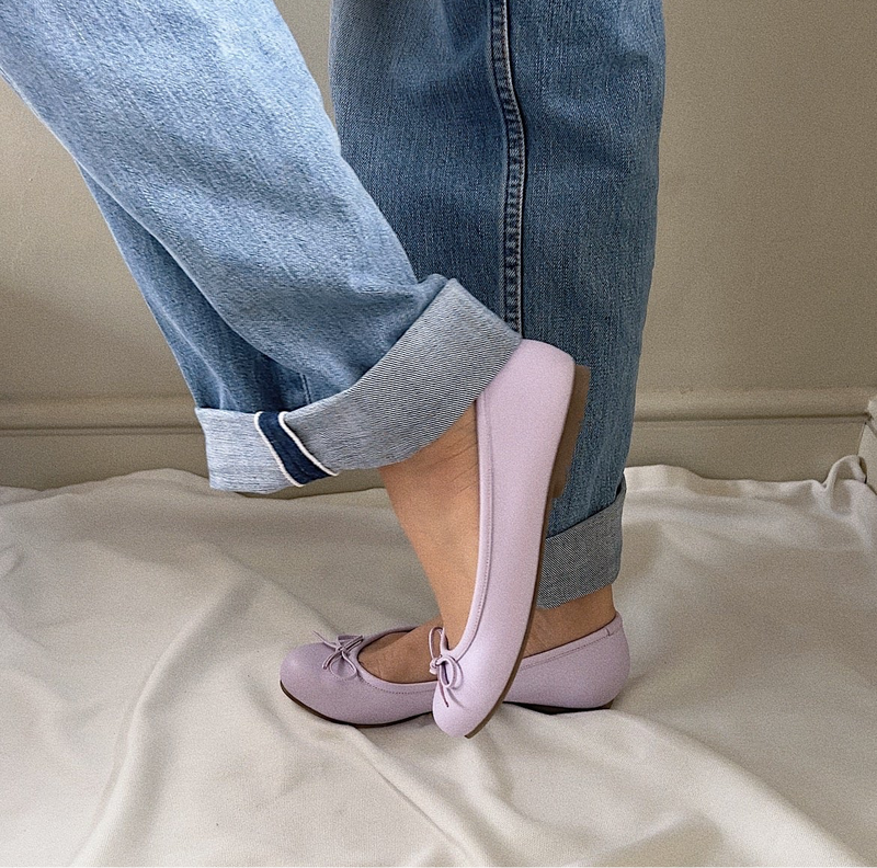 Prima in Lilac Leather (On-hand)