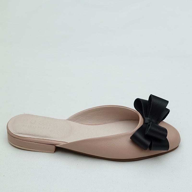 Mia with Bow in Peach Nude & Black (Pre-Order)