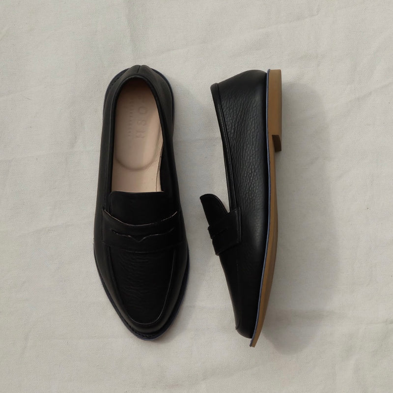 The Penny Loafer 2.0 in Black Leather
