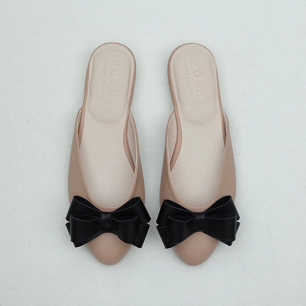 Mia with Bow in Peach Nude & Black (Pre-Order)