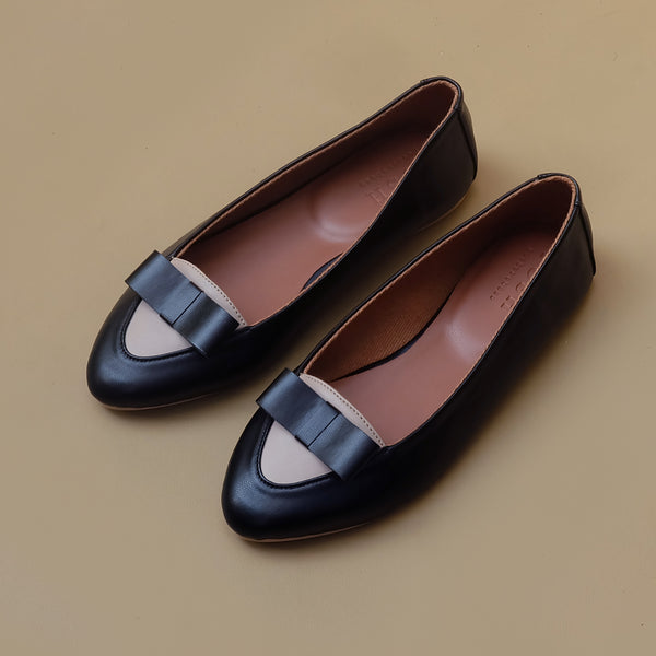 Mini Bow Loafers Black