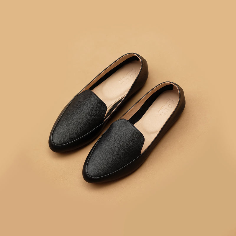 Andy Loafers in Black Genuine Leather (Pre-order)