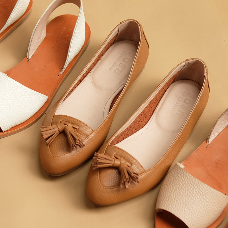 Annelle in Tan Genuine Leather (Pre-Order)