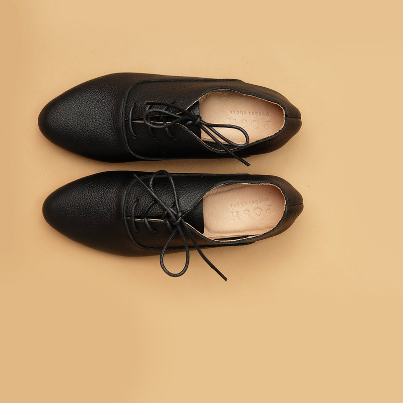 Sunday Shoe in Pebbled Black (Pre-Order)